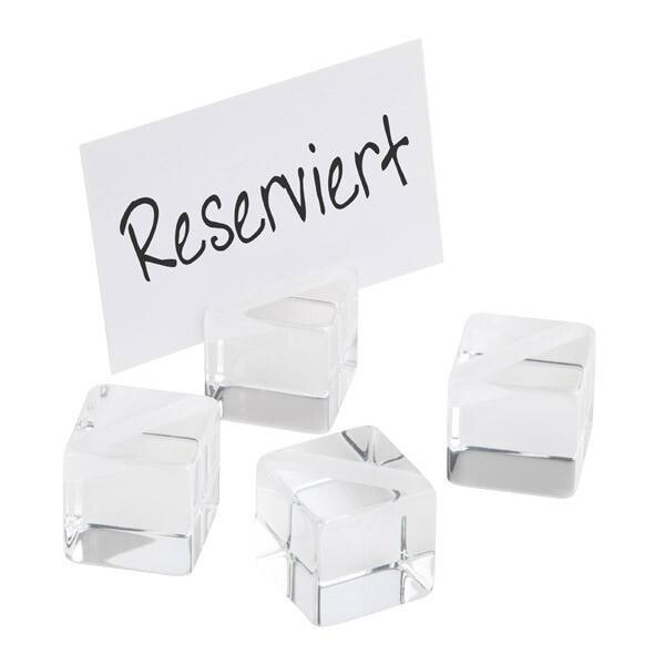 APS - Set 4 porta carte &quot;Würfel&quot; 6,5 x 9,5 cm