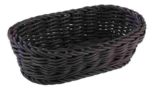 APS - Cesto ovale &quot;Profi Line&quot; 12 x 19 cm Nero