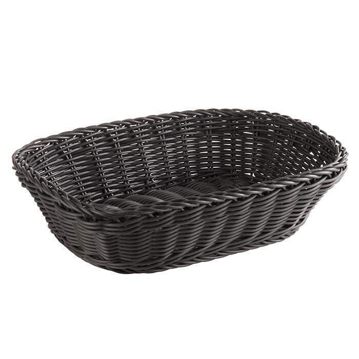 APS - Cesto rettangolare &quot;Profi Line&quot; 26,5 x 19 cm Nero