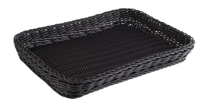 APS - Cesto rettangolare &quot;Profi Line&quot; 30 x 40 cm Nero