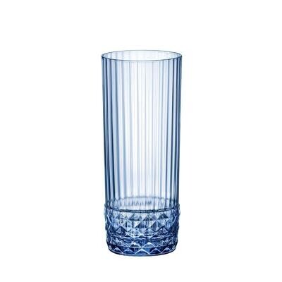 Bicchiere Long Drink 40 cl America &#39;20s Sapphire Blue - Bormioli Rocco