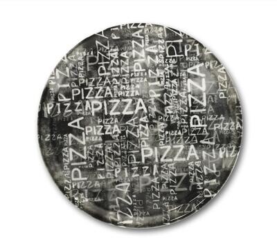 Saturnia - Pizzateller 31 cm Napoli Black &amp; White
