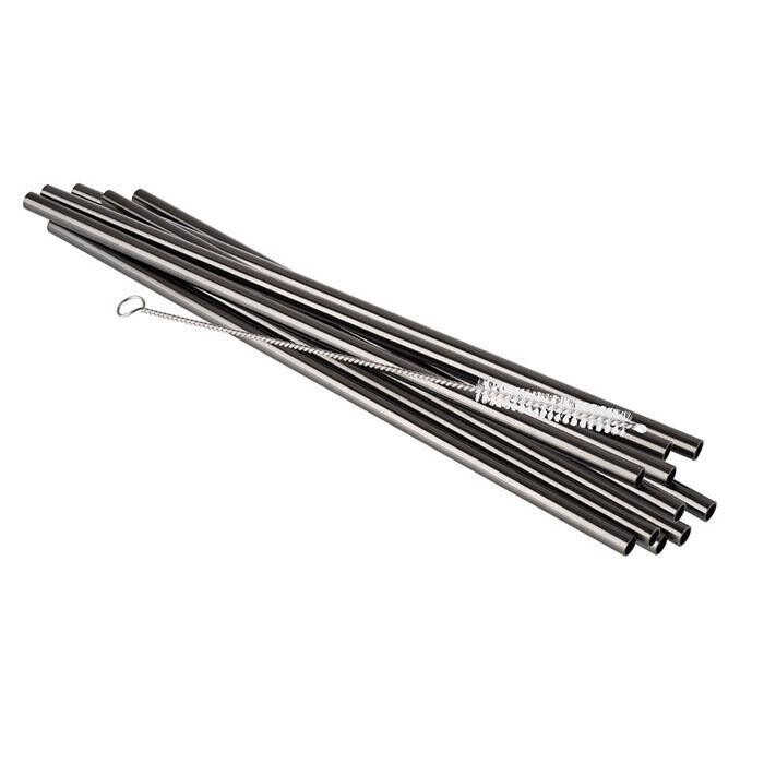 APS - Set 10 cannucce 21,5 cm Nero