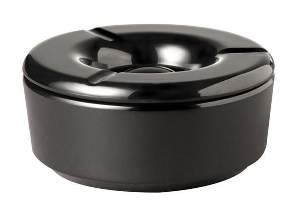 APS - Posacenere antivento &quot;Glow&quot; 11,5 cm Nero