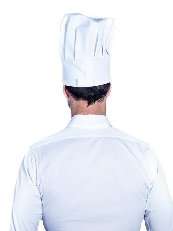 Cappello Chef White - Roll Drap