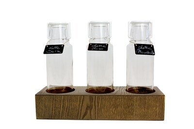 Yegam - Set 3 dispenser succo in vetro - 3 cilindri