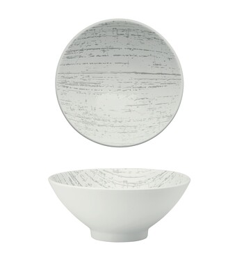 Yegam - Schale 23 cm Weiß Drizzle