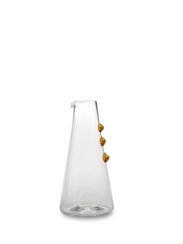 Zafferano - Karaffe aus Glas Gelb Gold cl 125 Petoni