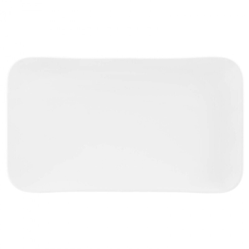 Seltmann - Coup fine dinning - Piatto coupe rettangolare 35x20cm M5385  Bianco