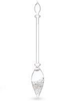 Tirolix - PENDENTE DI VETRO con DIAMANTI (4 ct.) - cristallo di rocca 350 mm