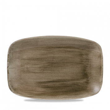 Churchill - Länglicher Teller 34,4 x 23,4 cm Patina Antique Taupe Stonecast