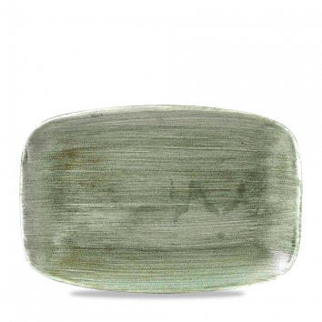 Churchill - Länglicher Teller 35,5 x 24,5 cm Patina Burnished Green Stonecast