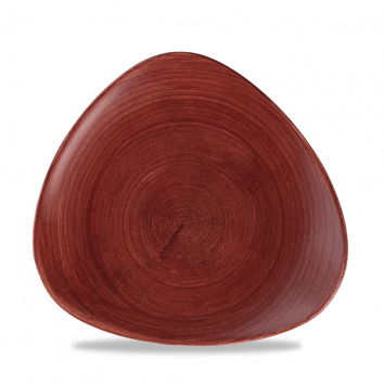 Churchill - Piatto triangolare 22,9 cm Patina Rust Red Stonecast