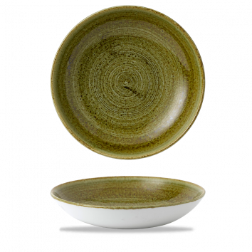 Churchill - Piatto fondo 24,8 cm Plume Olive