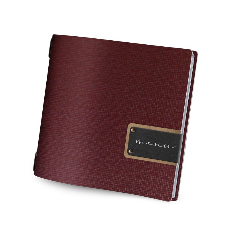 Dag Style - Menu Chef Bordeaux Quadrato 23x23,1 cm