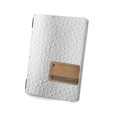 DAG Style - Menu Fashion Bianco Struzzo Golfo 16,5x23,1 cm