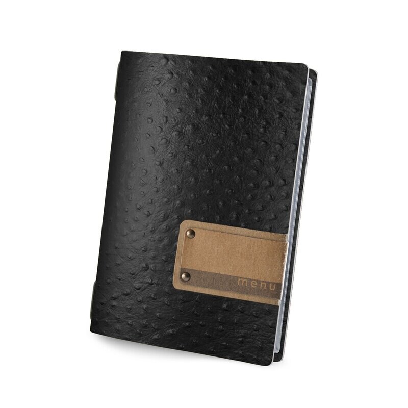 Dag Style - Menu Fashion Nero Struzzo Golfo 16,5x23,1 cm