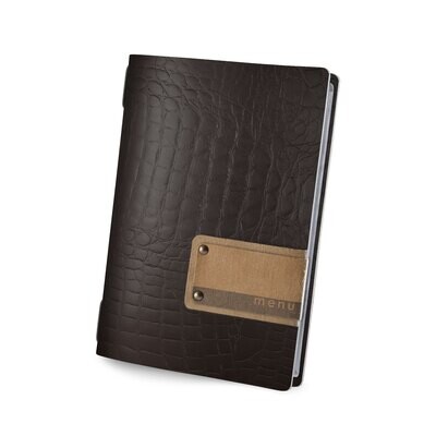 Dag Style - Menu Fashion Marrone Coccodrillo  Golfo  16,5x23,1 cm
