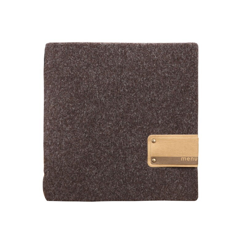 Dag Style - Menu quadrato A4 Go Green 23 x 23 cm Marrone