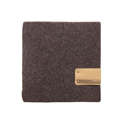 Dag Style - Menu quadrato A4 Go Green 23 x 23 cm Marrone