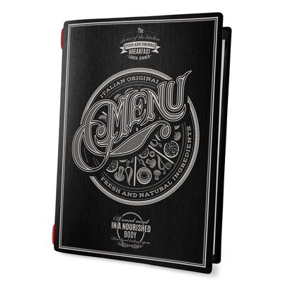 Dag Style - Menu Tattoo Nero A4 23,2x31,8 cm