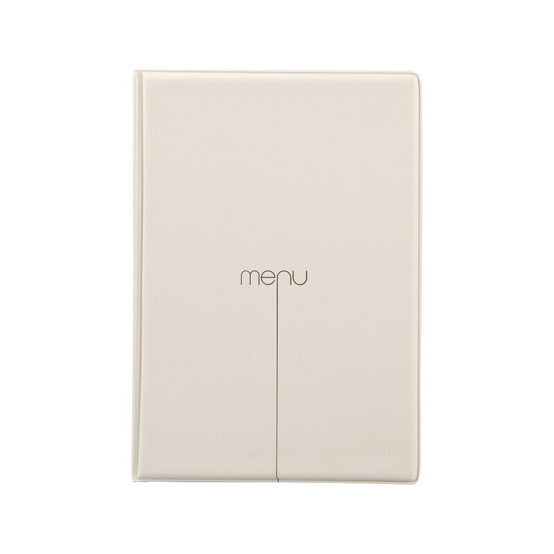 Dag Style - Porta Menu RISTO A5 scritta menu SABBIA 16,5x23,8 cm