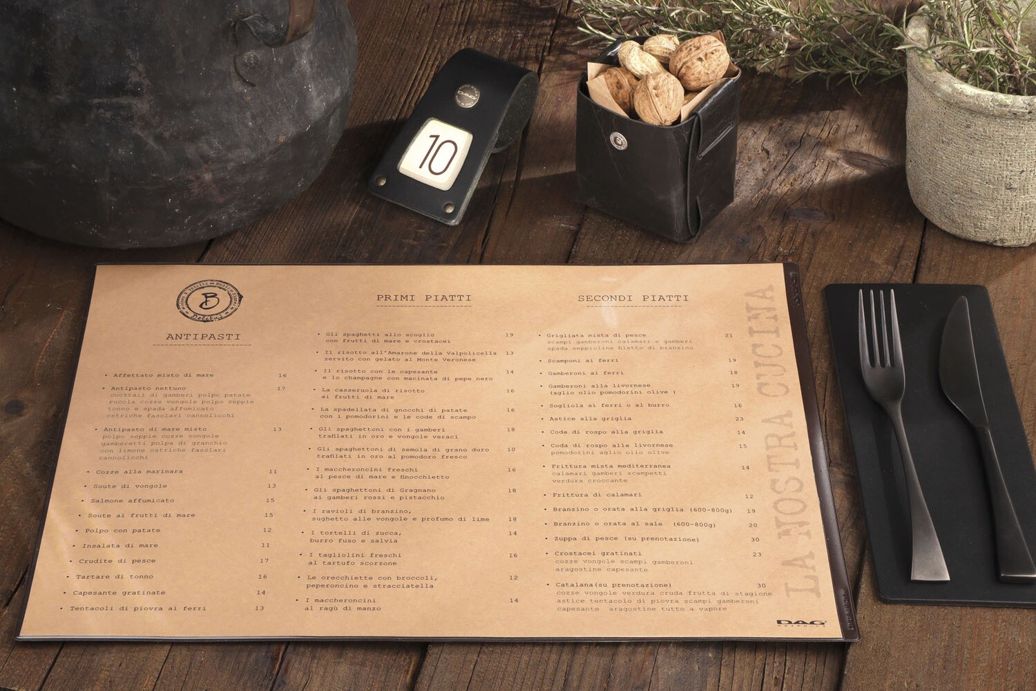 Dag Style - Tovaglietta Menu Risto A3 1 tasca