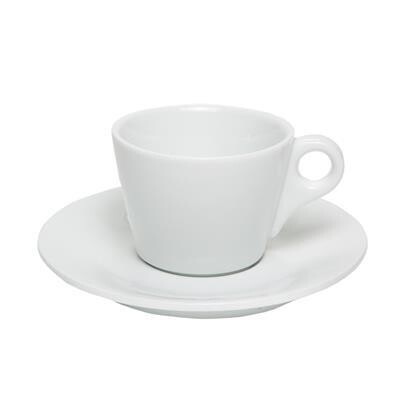 Tirolix - Konischer Tasse mit Teller 16 cl Breakfast Weiß