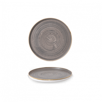 ​Churchill ​- Piatto con bordo verticale ​15,7 cm Peppercorn Grey Stonecast