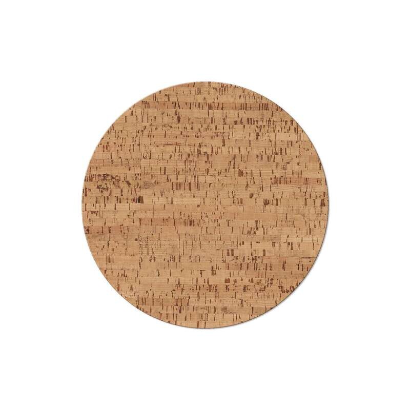 Dag Style - Round Cork Placemats, 34 cm, Natural