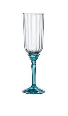 Blau leuchtender Flötenkelch 21 cl Florian - Bormioli Rocco