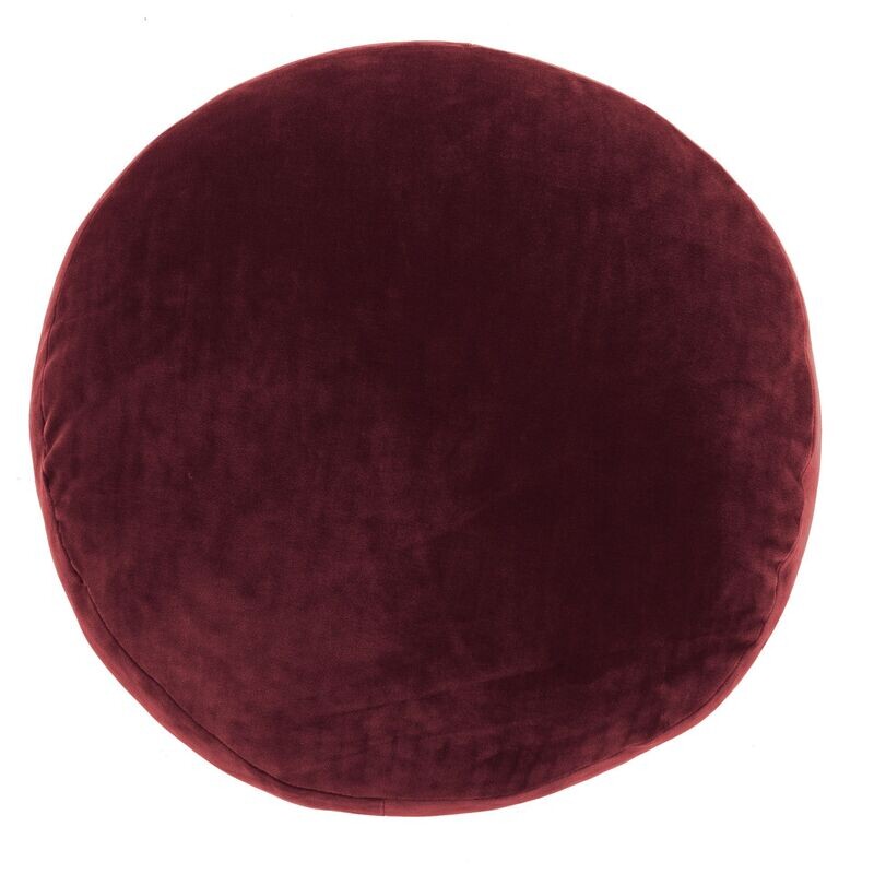 Cuscino in velluto rotondo 40 cm Rosso - Tirolix