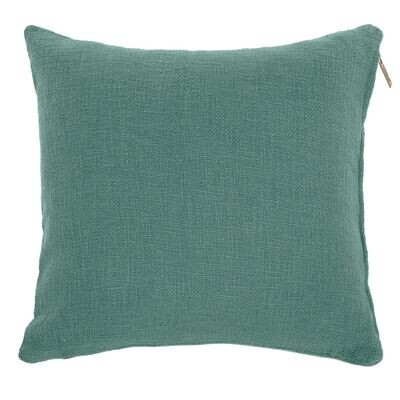 Cuscino in cotone slub 60 x 60 cm Verde - Tirolix