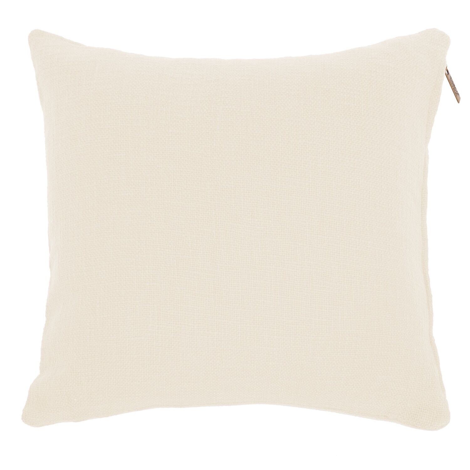 Cuscino in cotone slub 45 x 45 cm Crema - Tirolix