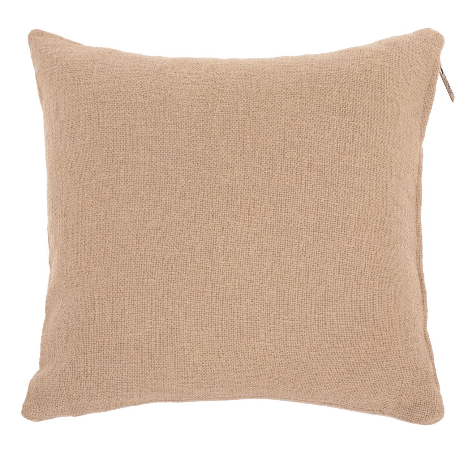 Cuscino in cotone slub 45 x 45 cm Beige- Tirolix