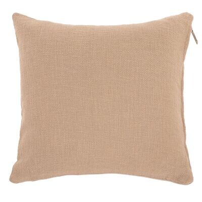 Cuscino in cotone slub 45 x 45 cm Beige- Tirolix