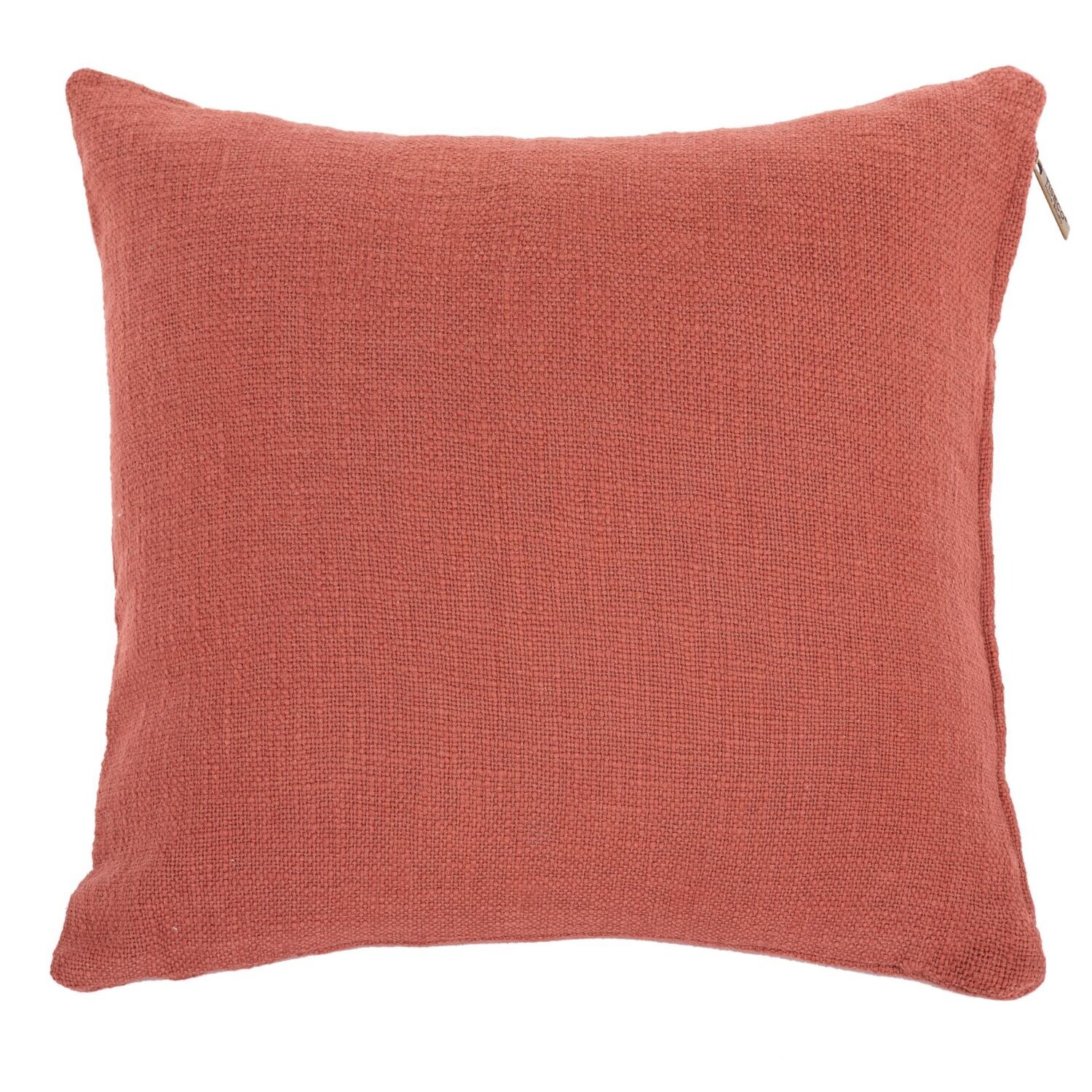 Cuscino in cotone slub 45 x 45 cm Ruggine - Tirolix