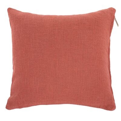 Cuscino in cotone slub 60 x 60 cm Ruggine - Tirolix