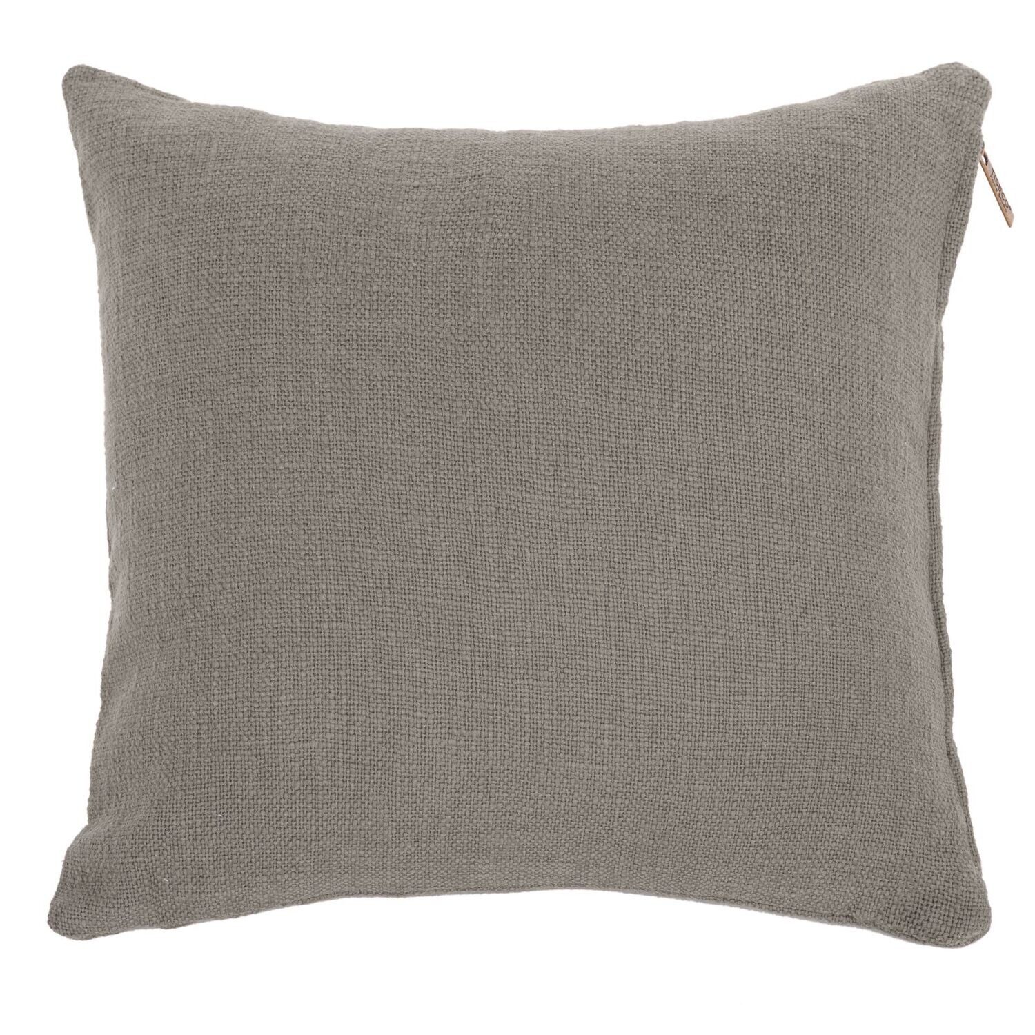 Cuscino in cotone slub 45 x 45 cm Taupe - Tirolix