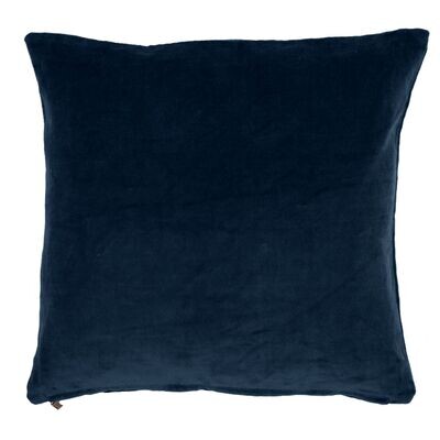 Samteffekt Kissen in Baumwolle 45x45 cm Blau - Tirolix