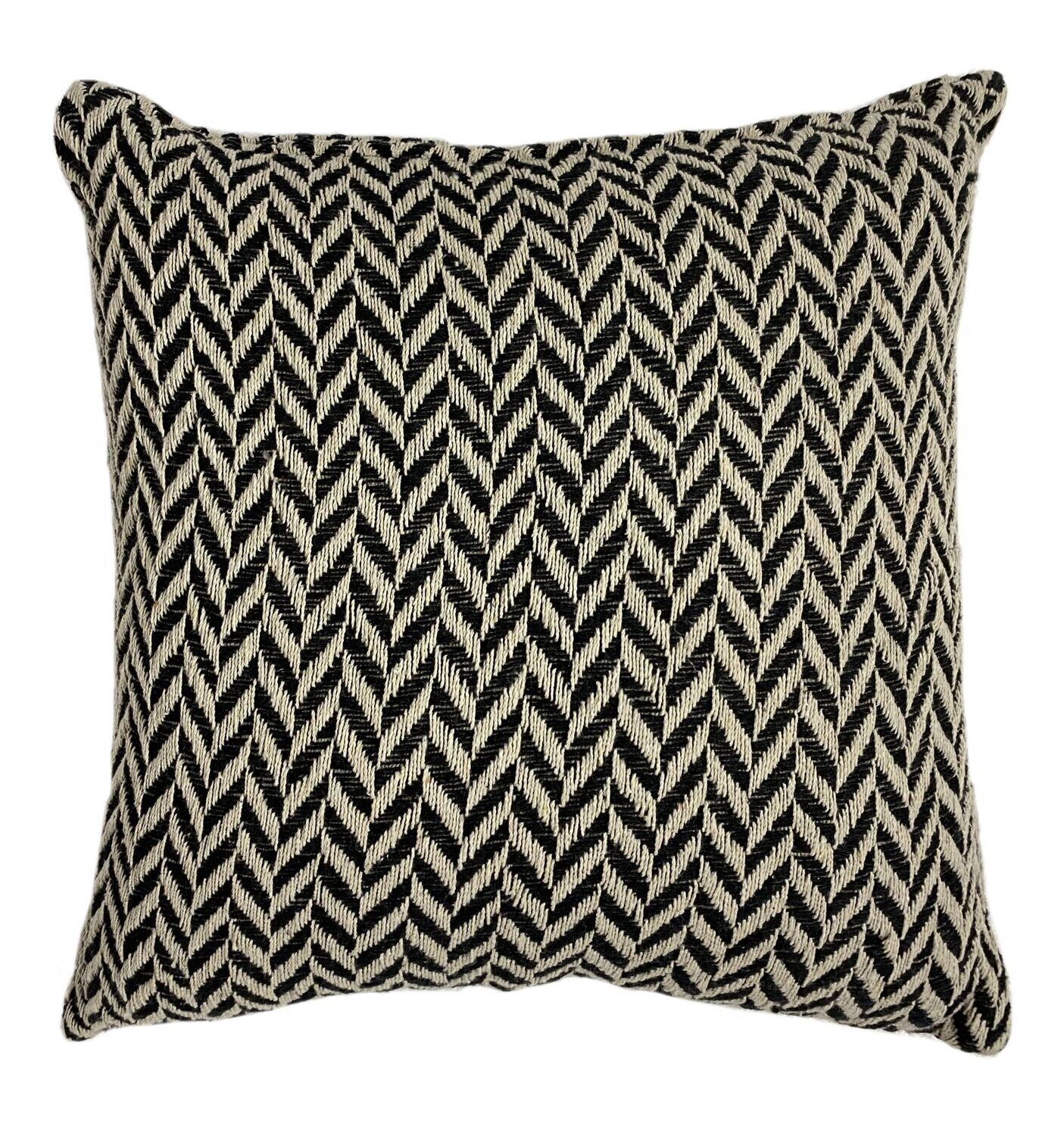 Cuscino geometrico 45 x 45 cm Nero/Beige - Tirolix