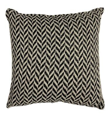 Cuscino geometrico 45 x 45 cm Nero/Beige - Tirolix