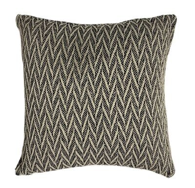 Geometrisches Kissen 45x45 cm Schwarz/Taupe - Tirolix