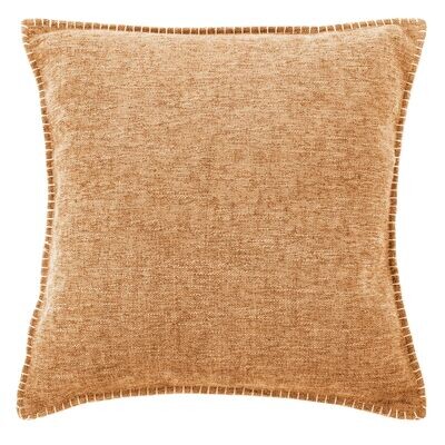Cuscino con bordi ricamati 45 x 45 cm Senape Scuro - Tirolix