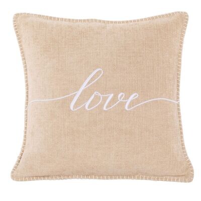 Cuscino con scritta 45 x 45 cm Crema - Tirolix