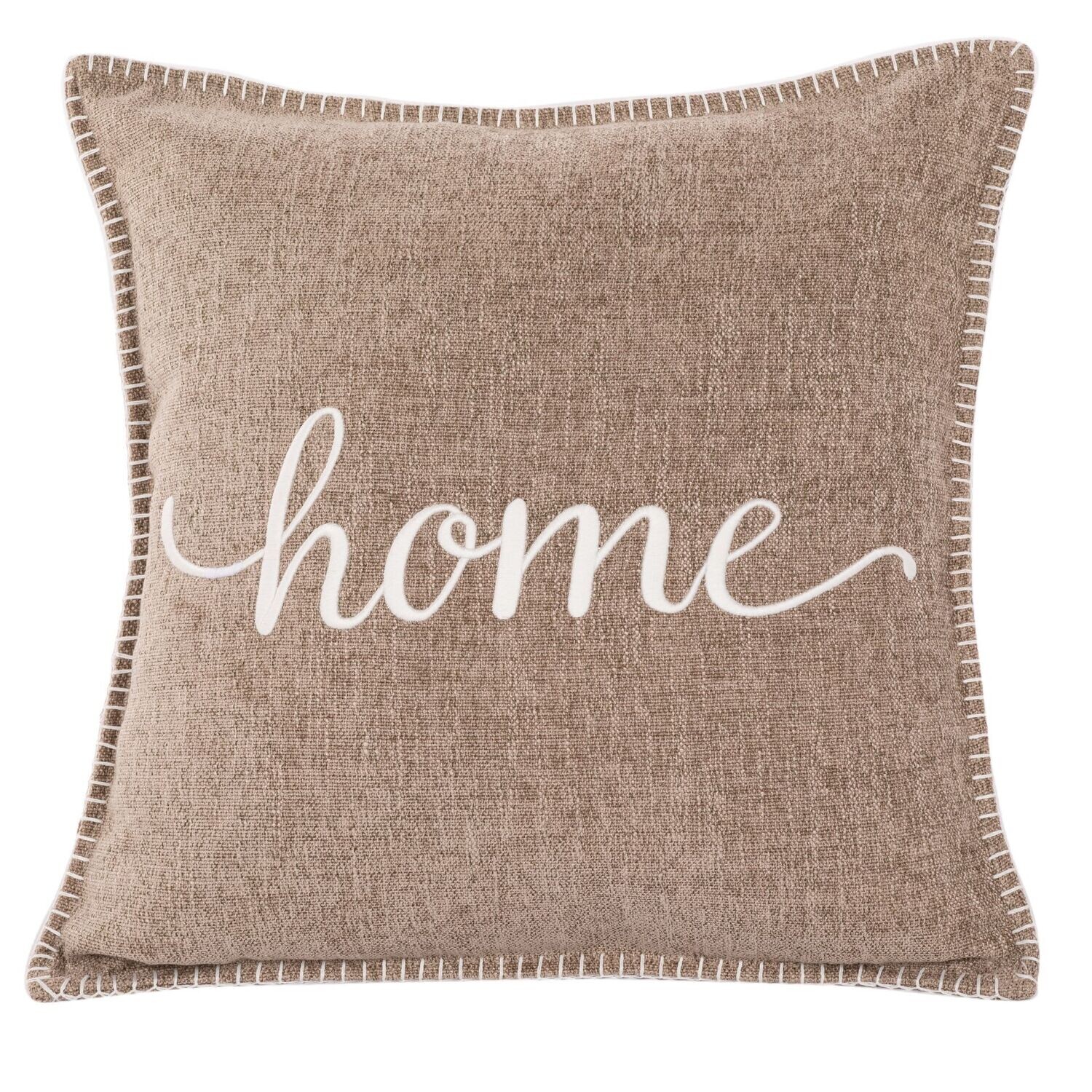 Cuscino con scritta 45 x 45 cm Taupe - Tirolix