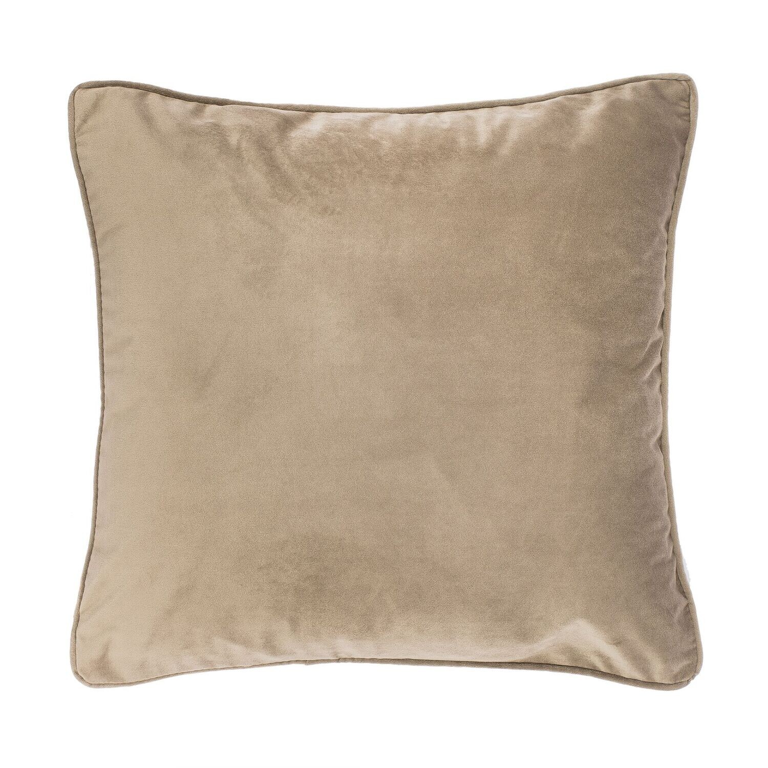 Soft Velvet Cushion 60 x 60 cm Taupe - Tirolix