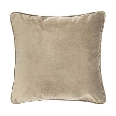 Cuscino Morbido in Velluto 60x60 cm Taupe Chiaro - Tirolix