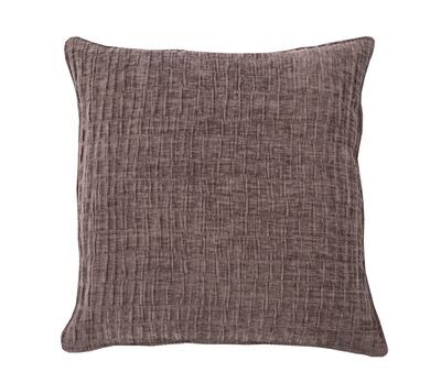 Cuscino in ciniglia 42 x 42 cm Grigio Scuro - Tirolix