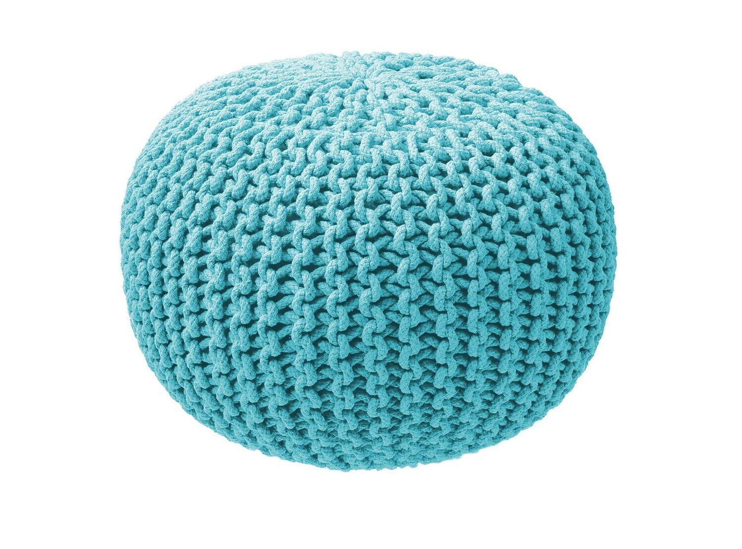 Pouf in Maglia 35x50 cm Azzurro - Tirolix